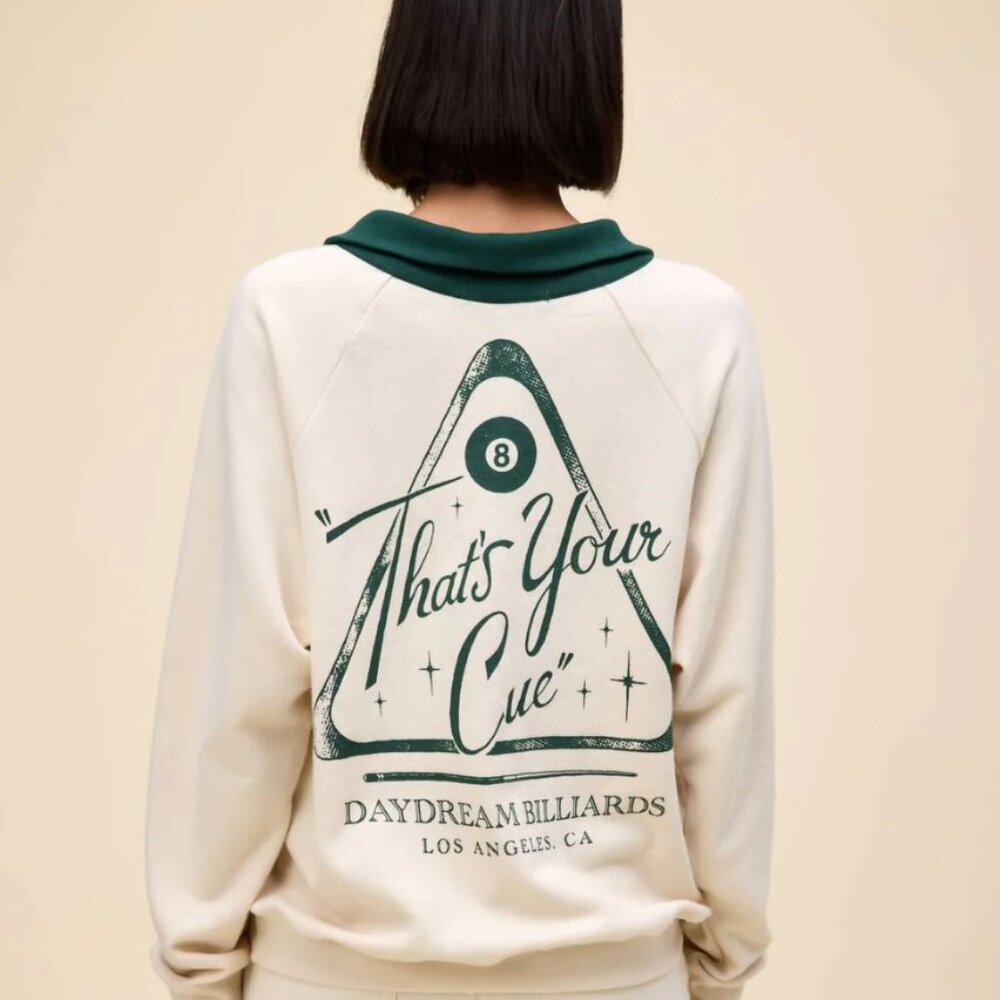 NWT Daydreamer That's Your Cue Polo Sweatshirt - Picture 3 of 10